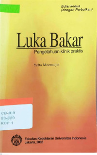 Luka Bakar Pengetahuan Klinis Praktis 